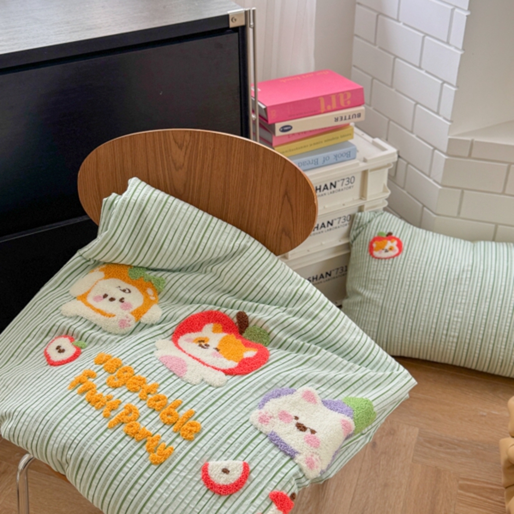 91家纺网 家纺一手货源 找家纺 （总）柚子YOUTH 2025新款水洗棉提花毛巾绣夏被四件套