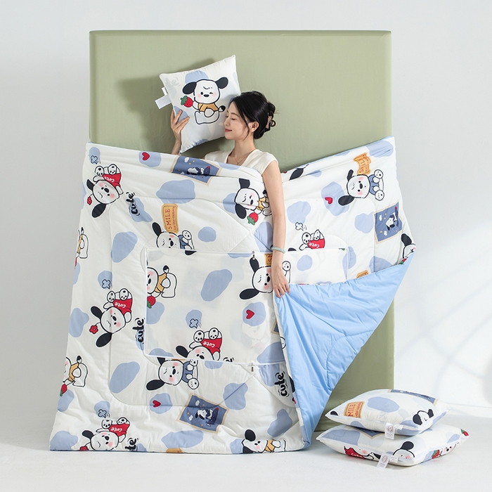 91家纺网 家纺一手货源 找家纺 （总）照世家纺 2025春夏新款全棉纯棉印花A类抱枕被