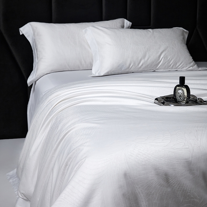 91家纺网 家纺一手货源 找家纺 （总）洽想家 2025新款长绒棉贡缎提花手工立体埋绳工艺四件套礼盒包装