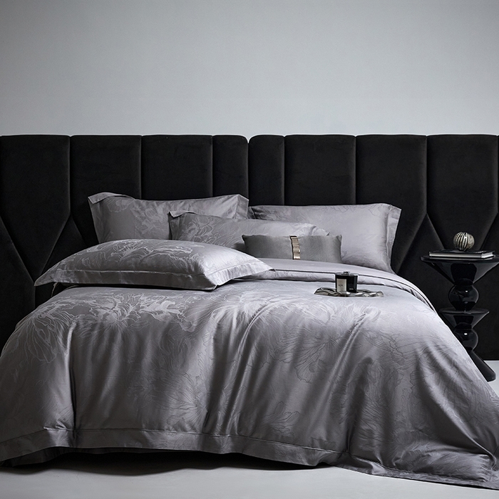 91家纺网 家纺一手货源 找家纺 （总）洽想家 2025新款长绒棉贡缎提花手工立体埋绳工艺四件套礼盒包装