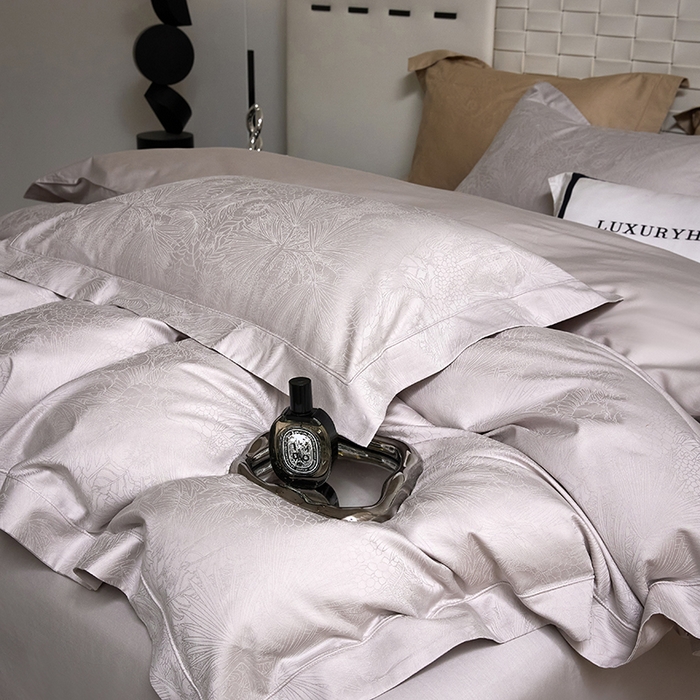 91家纺网 家纺一手货源 找家纺 （总）洽想家 2025新款长绒棉贡缎提花手工立体埋绳工艺四件套礼盒包装