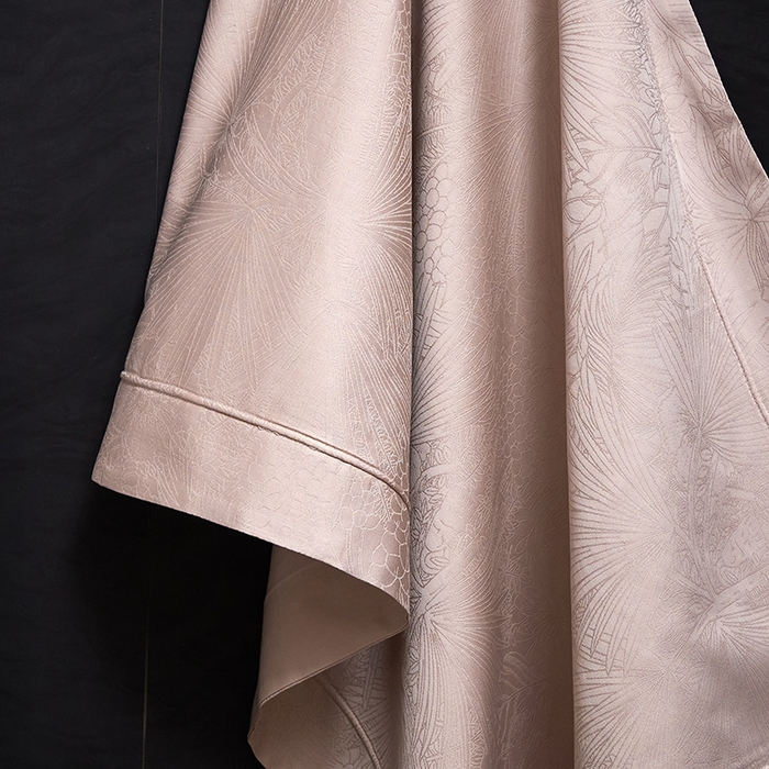 91家纺网 家纺一手货源 找家纺 洽想家 2025新款长绒棉贡缎提花手工立体埋绳工艺四件套礼盒包装 洛奇（芙蓉玉）