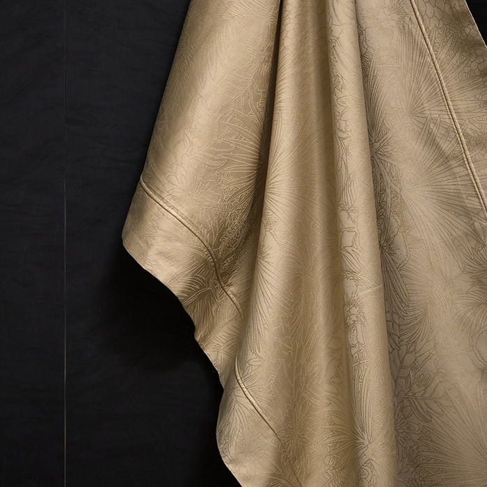 91家纺网 家纺一手货源 找家纺 洽想家 2025新款长绒棉贡缎提花手工立体埋绳工艺四件套礼盒包装 洛奇（金驼）