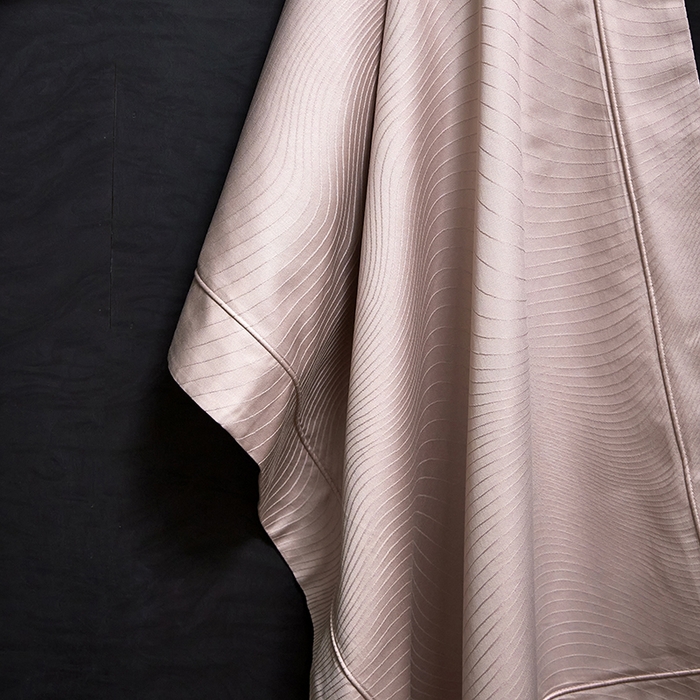 91家纺网 家纺一手货源 找家纺 洽想家 2025新款长绒棉贡缎提花手工立体埋绳工艺四件套礼盒包装 夜光曲（芙蓉玉）