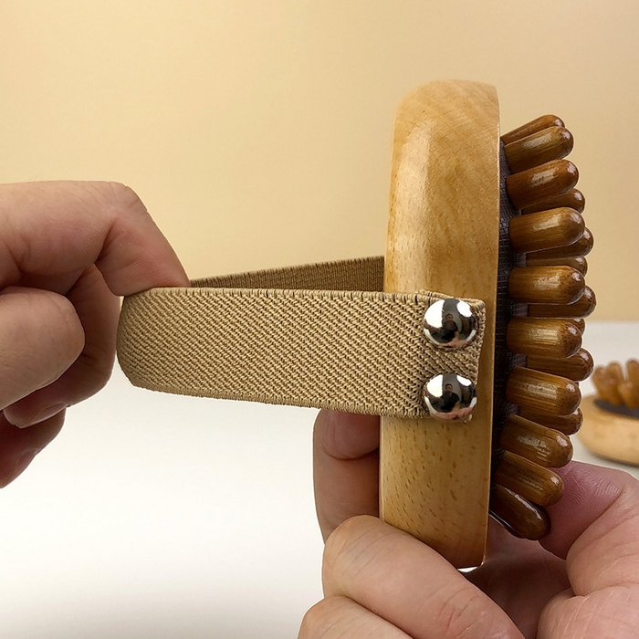 91家纺网 家纺一手货源 找家纺 （总）良品汇馆 2025新款日式气垫经络梳木质头部按摩梳良品全身拍打器气囊梳子头皮按摩