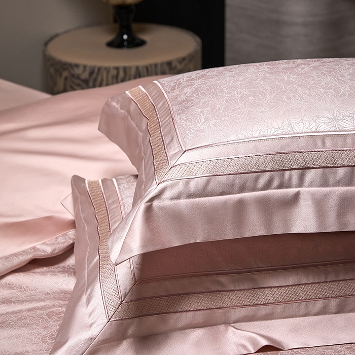 91家纺网 家纺一手货源 找家纺 （总）洽想家 2025新款高精密贡缎色织大提花四件套-夜曲