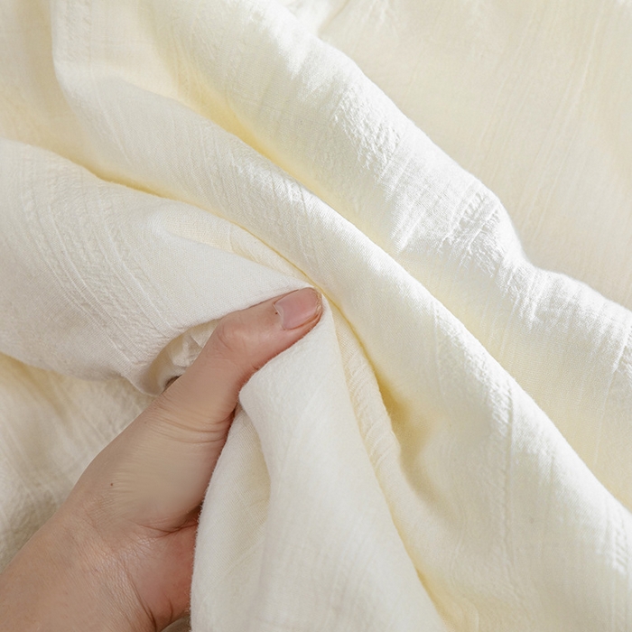 91家纺网 家纺一手货源 找家纺 （总）良品汇馆 2025新款日式无印全棉A类双层纱大豆夏被良品全棉空调被夏凉被子纯色提花