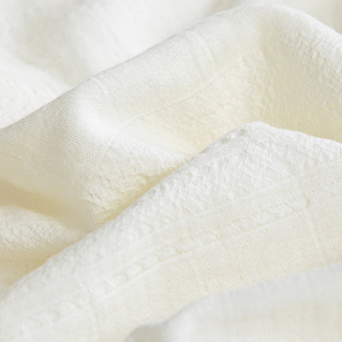 91家纺网 家纺一手货源 找家纺 （总）良品汇馆 2025新款日式无印全棉A类双层纱大豆夏被良品全棉空调被夏凉被子纯色提花