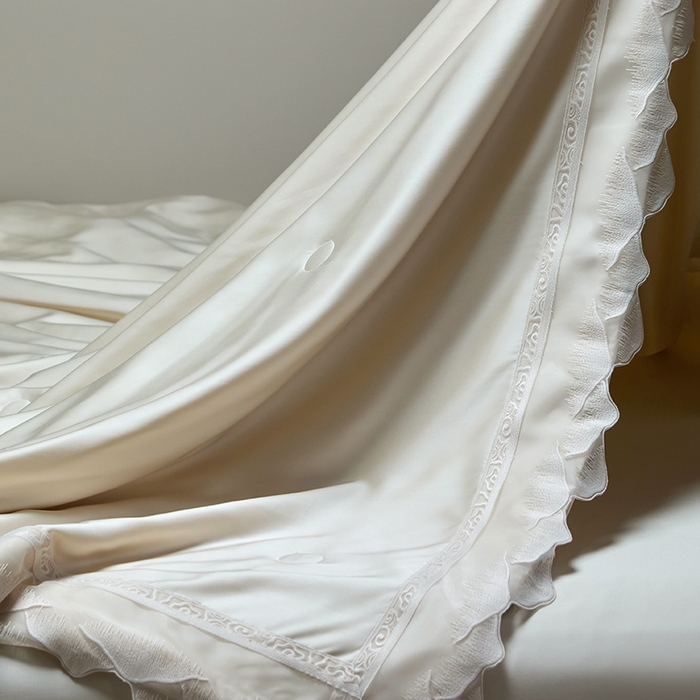 91家纺网 家纺一手货源 找家纺 洽想家 2025新品80支兰精天丝大豆纤维夏被四件套-山峦迭 山峦迭-金