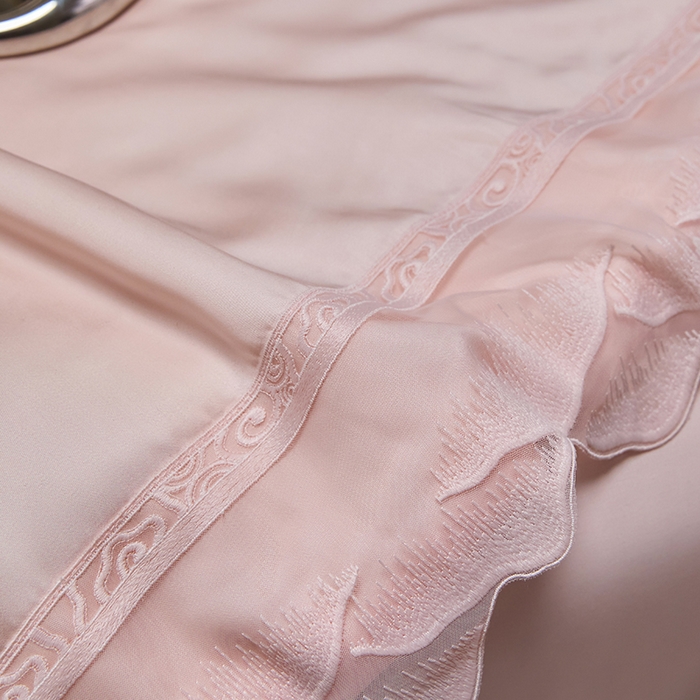 91家纺网 家纺一手货源 找家纺 洽想家 2025新品80支兰精天丝大豆纤维夏被四件套-山峦迭 山峦迭-玉