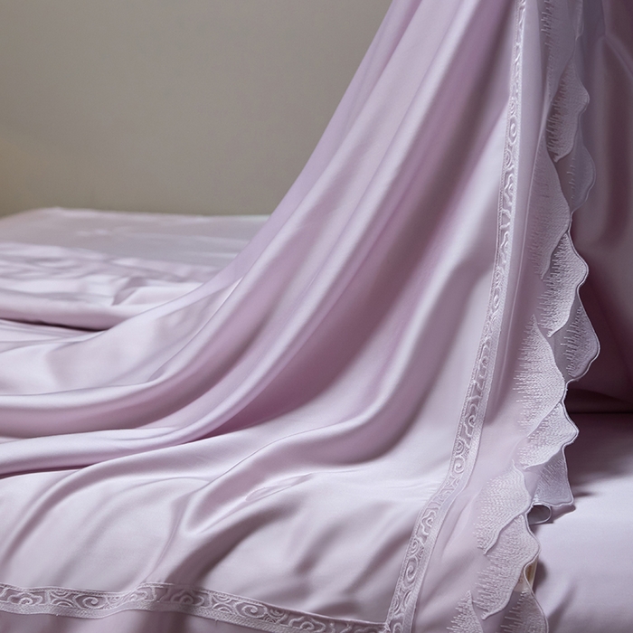 洽想家 2025新品80支兰精天丝大豆纤维夏被四件套-山峦迭 山峦迭-紫