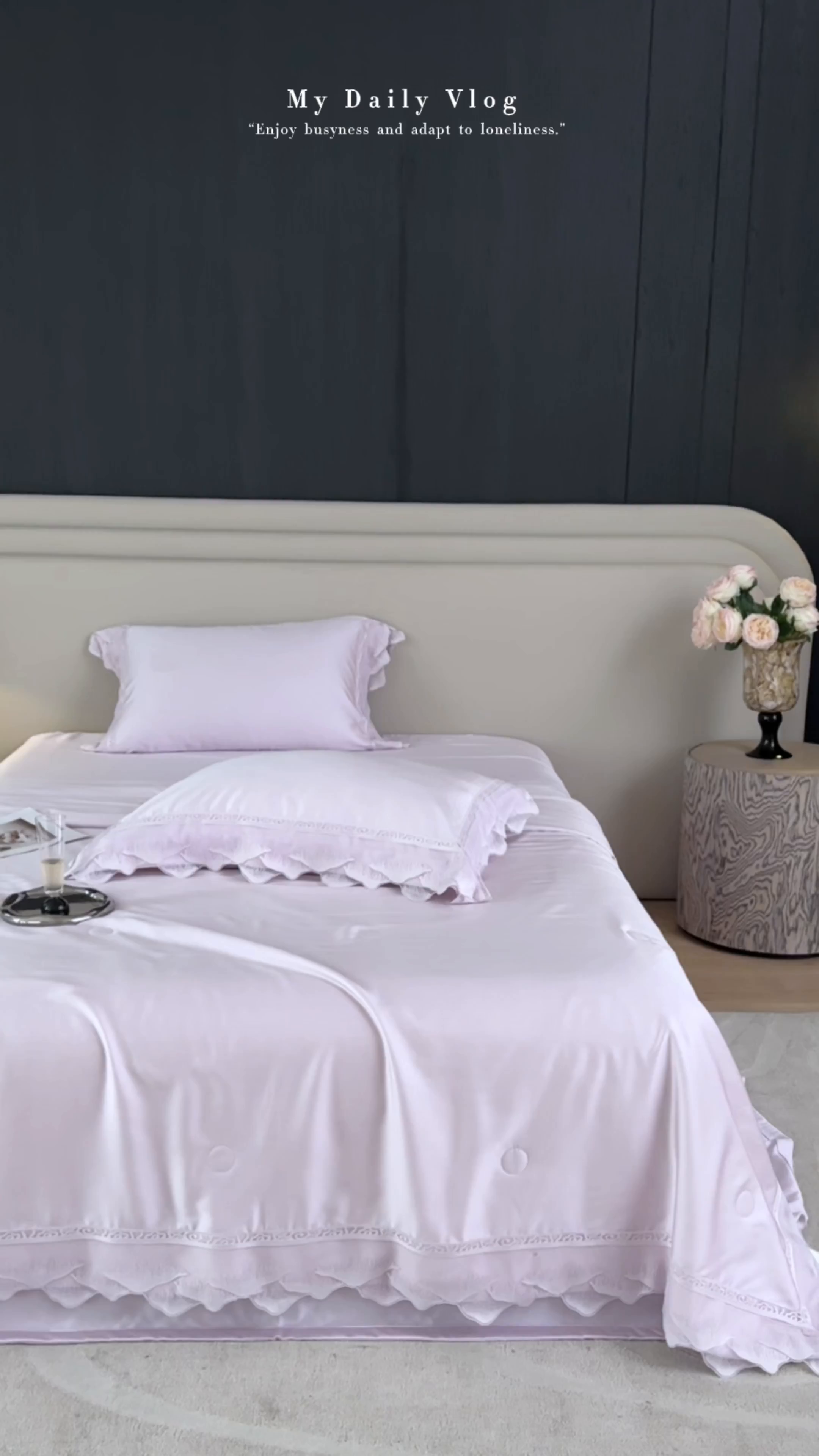 91家纺网 家纺一手货源 找家纺 洽想家 2025新品80支兰精天丝大豆纤维夏被四件套-山峦迭 山峦迭-紫