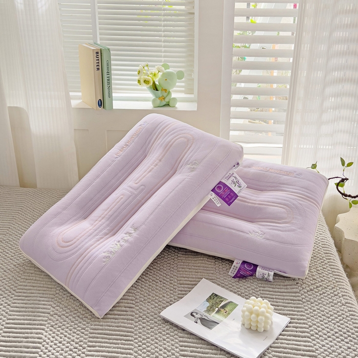 91家纺网 家纺一手货源 找家纺 （总）十仟家纺 2025新款薰衣草定型枕 枕头枕芯