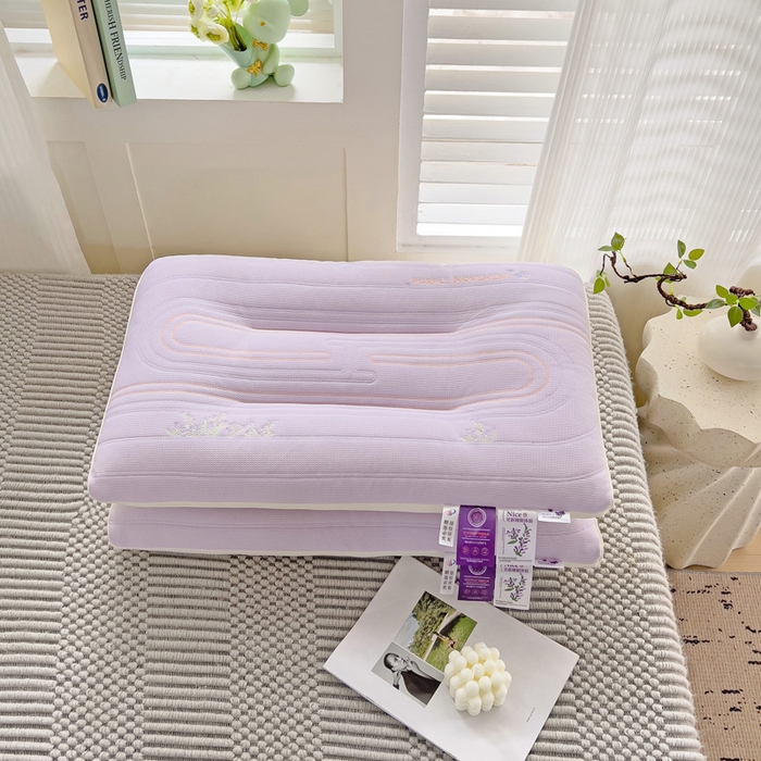 91家纺网 家纺一手货源 找家纺 （总）十仟家纺 2025新款薰衣草定型枕 枕头枕芯