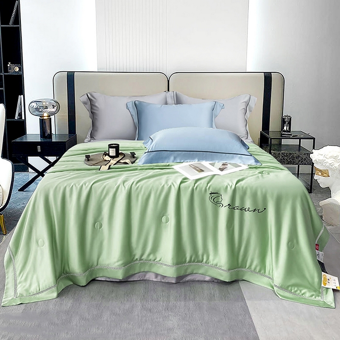 91家纺网 家纺一手货源 找家纺 （总）洽想家 2025新款柠檬莫代尔天丝夏被被子被芯