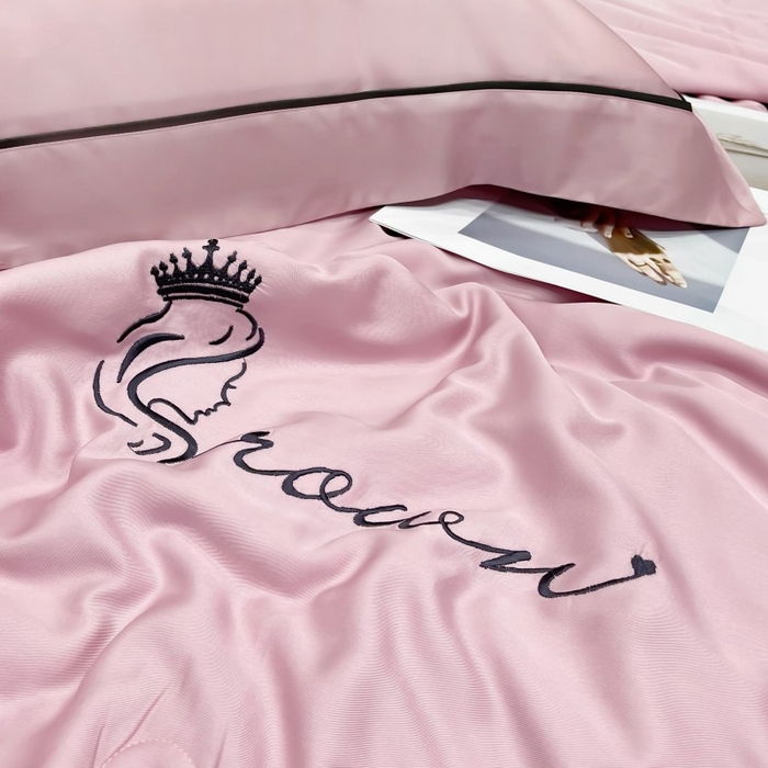 91家纺网 家纺一手货源 找家纺 洽想家 2025新款柠檬莫代尔天丝夏被被子被芯 豆沙粉