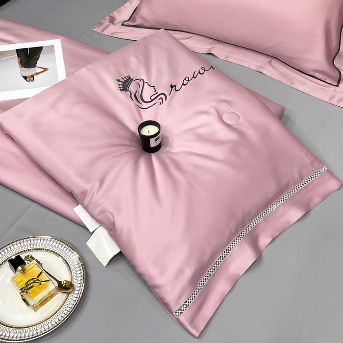 91家纺网 家纺一手货源 找家纺 洽想家 2025新款柠檬莫代尔天丝夏被被子被芯 豆沙粉