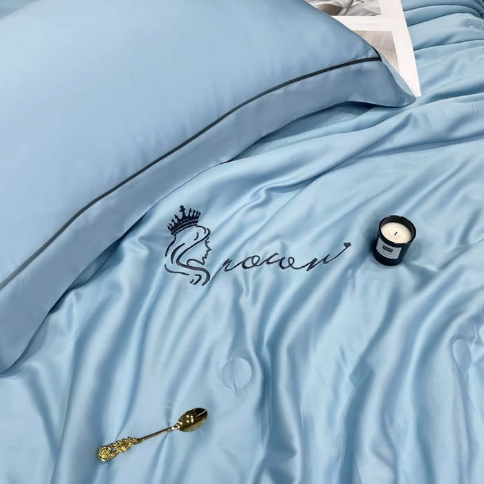 91家纺网 家纺一手货源 找家纺 洽想家 2025新款柠檬莫代尔天丝夏被被子被芯 琥珀蓝