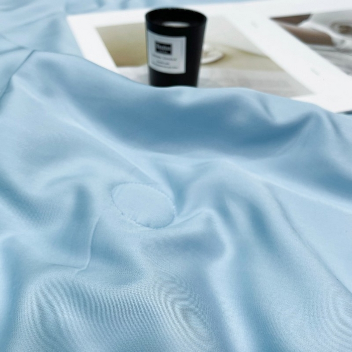 91家纺网 家纺一手货源 找家纺 洽想家 2025新款柠檬莫代尔天丝夏被被子被芯 琥珀蓝