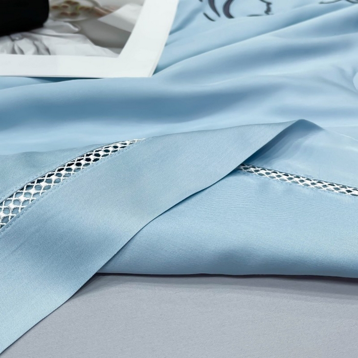 91家纺网 家纺一手货源 找家纺 洽想家 2025新款柠檬莫代尔天丝夏被被子被芯 琥珀蓝