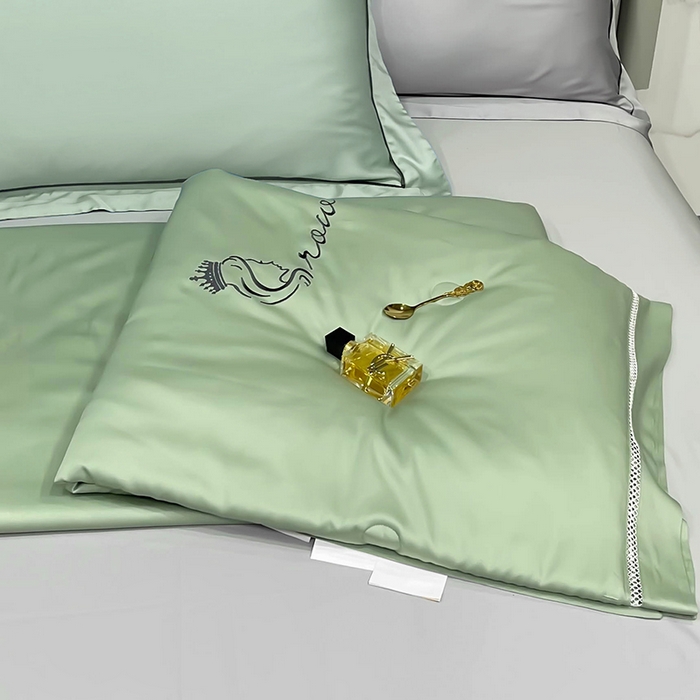 91家纺网 家纺一手货源 找家纺 洽想家 2025新款柠檬莫代尔天丝夏被被子被芯 灰草绿