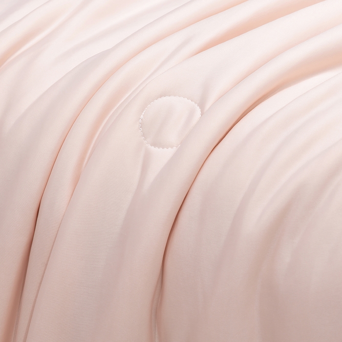 91家纺网 家纺一手货源 找家纺 洽想家 2025新款A类抗菌凉感冰激凌夏被被子被芯 玫瑰粉