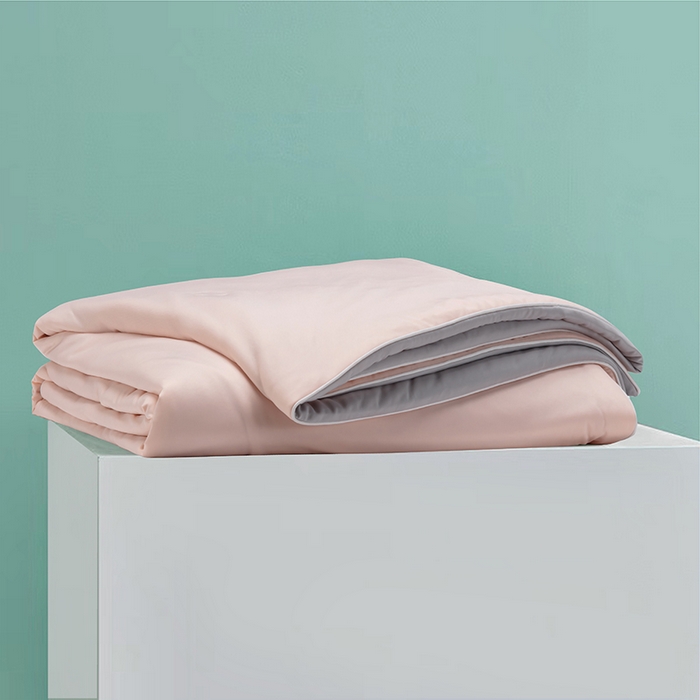 91家纺网 家纺一手货源 找家纺 洽想家 2025新款A类抗菌凉感冰激凌夏被被子被芯 玫瑰粉