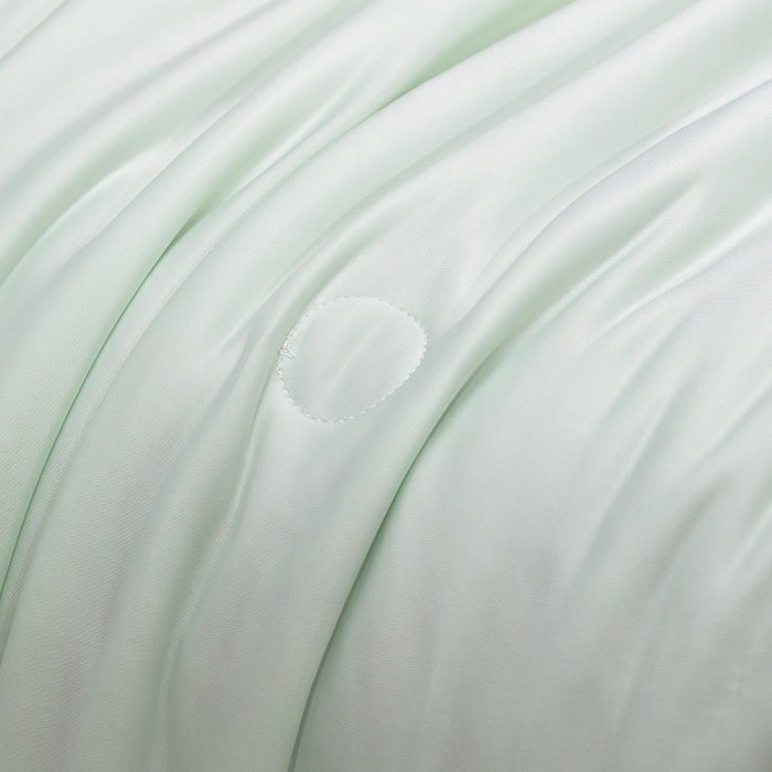 91家纺网 家纺一手货源 找家纺 洽想家 2025新款A类抗菌凉感冰激凌夏被被子被芯 清新绿