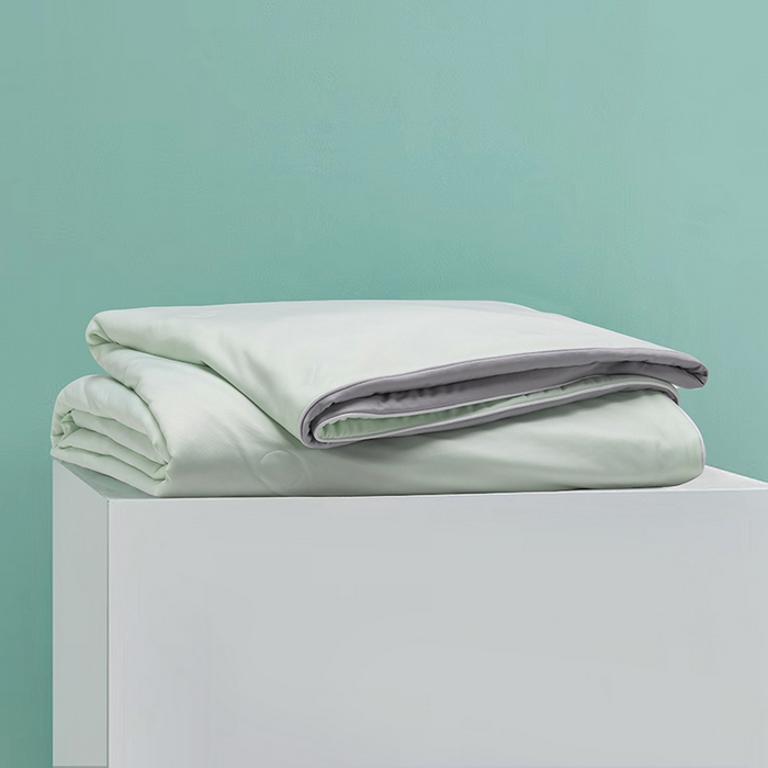 91家纺网 家纺一手货源 找家纺 洽想家 2025新款A类抗菌凉感冰激凌夏被被子被芯 清新绿