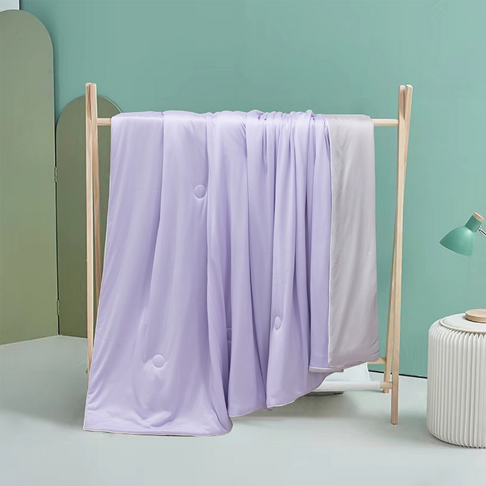 洽想家 2025新款A类抗菌凉感冰激凌夏被被子被芯 星云紫