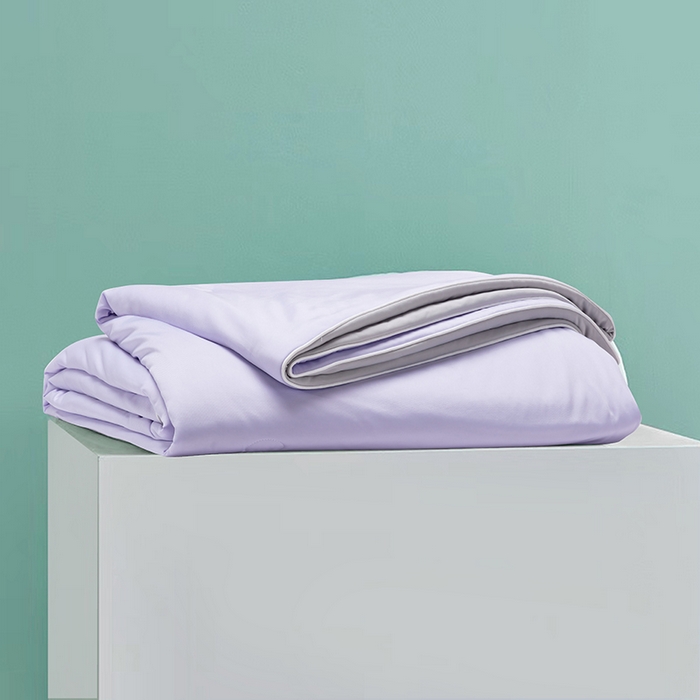 91家纺网 家纺一手货源 找家纺 洽想家 2025新款A类抗菌凉感冰激凌夏被被子被芯 星云紫