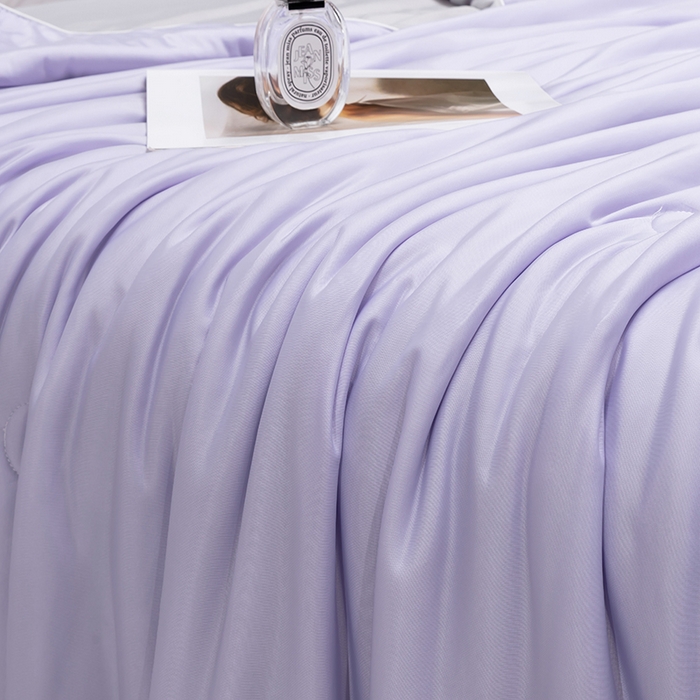 91家纺网 家纺一手货源 找家纺 洽想家 2025新款A类抗菌凉感冰激凌夏被被子被芯 星云紫