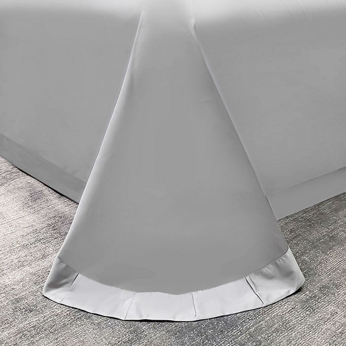 91家纺网 家纺一手货源 找家纺 洽想家 2025新款100支长绒棉刺绣四件套--时光痕迹 时光痕迹-月光灰