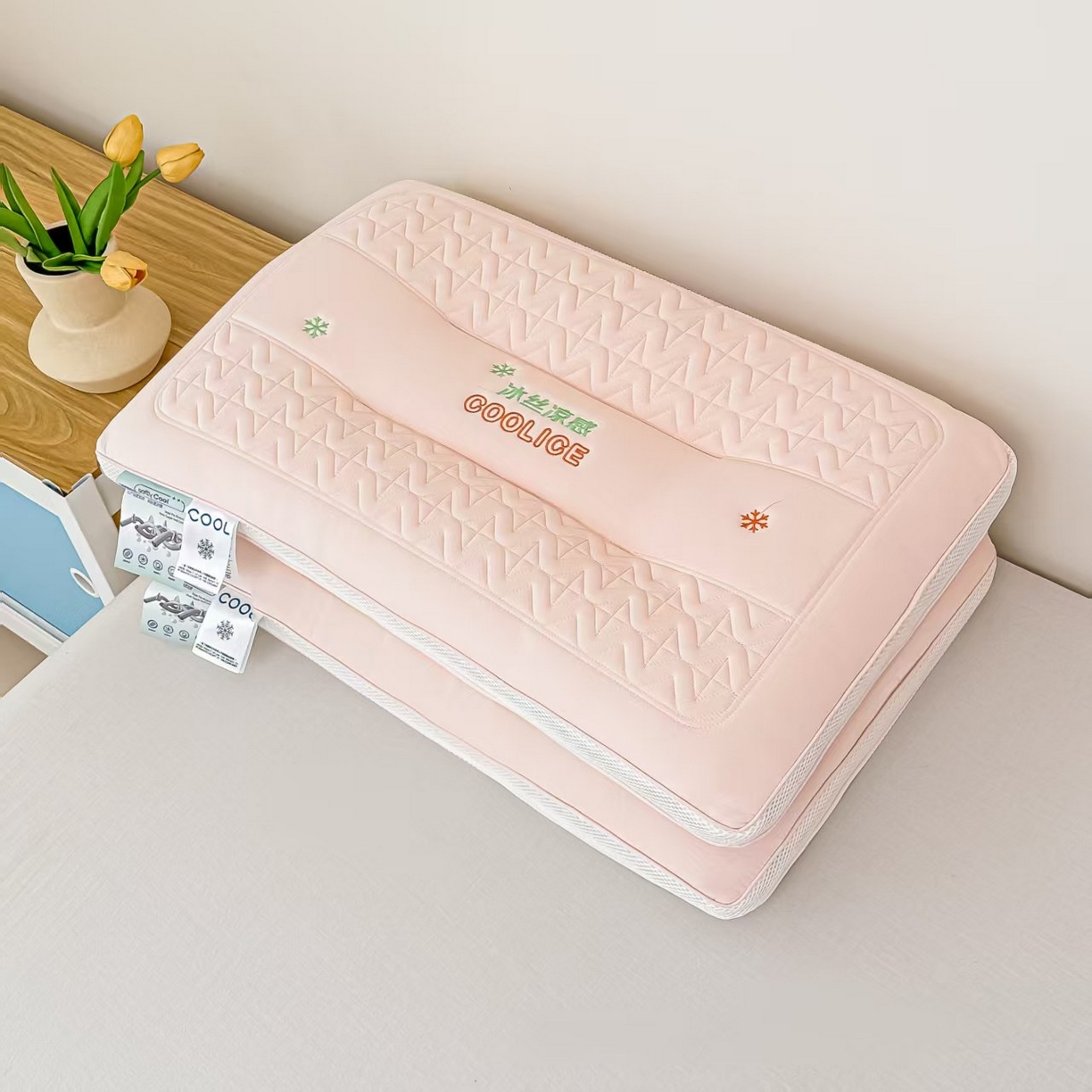 91家纺网 家纺一手货源 找家纺 （总）十仟家纺 2025新款冰丝凉感枕头枕芯