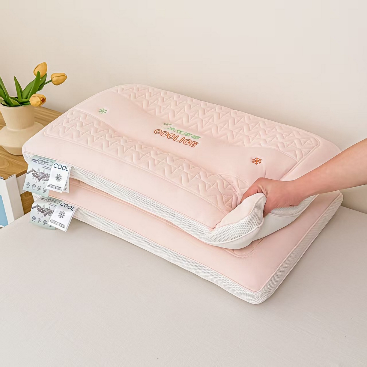 91家纺网 家纺一手货源 找家纺 （总）十仟家纺 2025新款冰丝凉感枕头枕芯