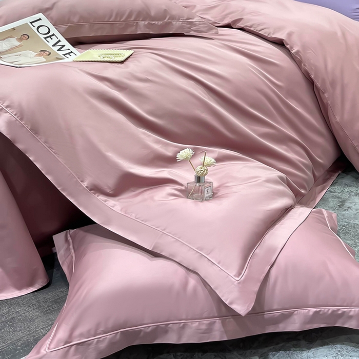 91家纺网 家纺一手货源 找家纺 （总）洽想家 2025新款100支新疆长绒棉纯色埋绳款四件套