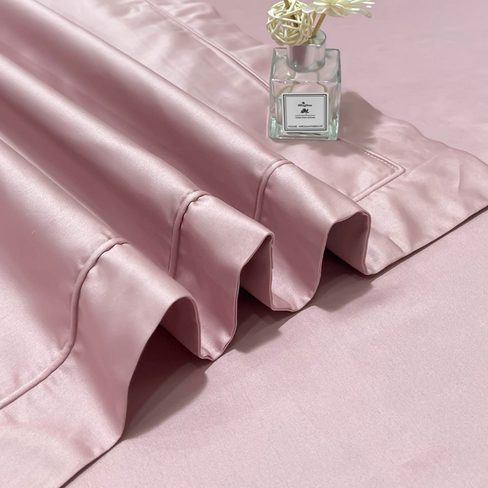 91家纺网 家纺一手货源 找家纺 洽想家 2025新款100支新疆长绒棉纯色埋绳款四件套 豆沙