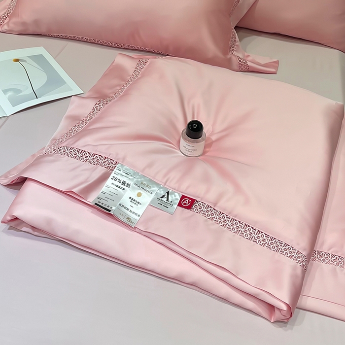 91家纺网 家纺一手货源 找家纺 （总）洽想家 2025新款80支天丝镂空瑾系列四件套