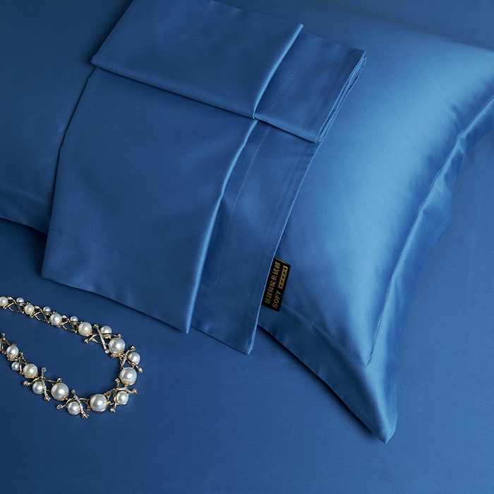 91家纺网 家纺一手货源 找家纺 （总）洽想家 2025新款100支新疆长绒棉纯色双拼四件套