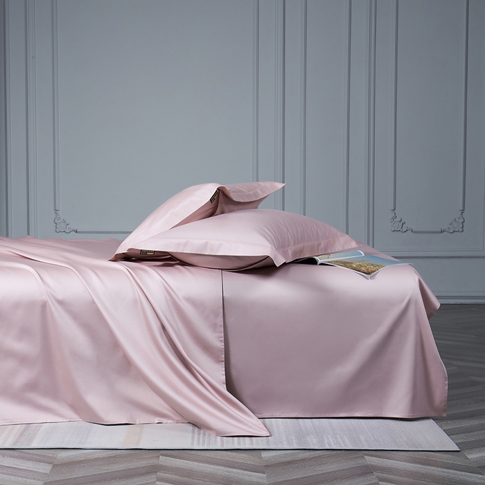 91家纺网 家纺一手货源 找家纺 （总）洽想家 2025新款100支新疆长绒棉纯色双拼四件套