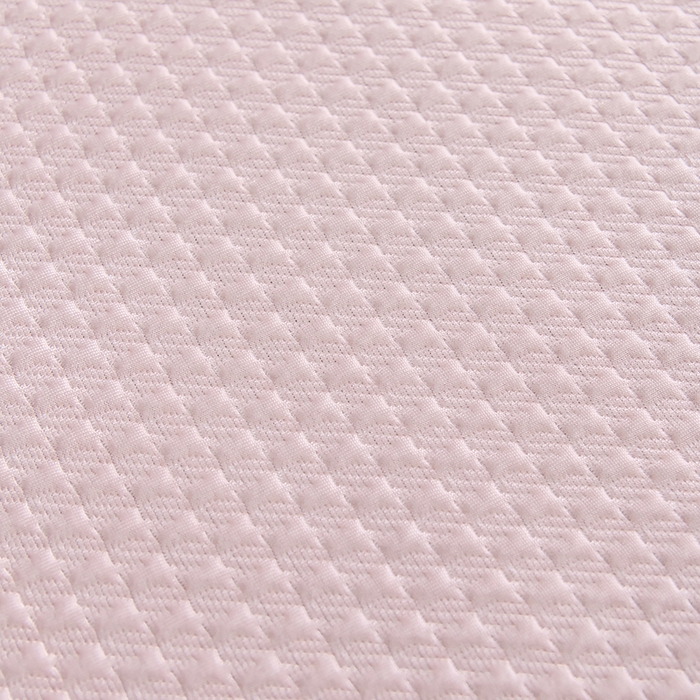 91家纺网 家纺一手货源 找家纺 小牛席业 2025经典款-千鸟格冷感豆豆席系列 床席款 粉色