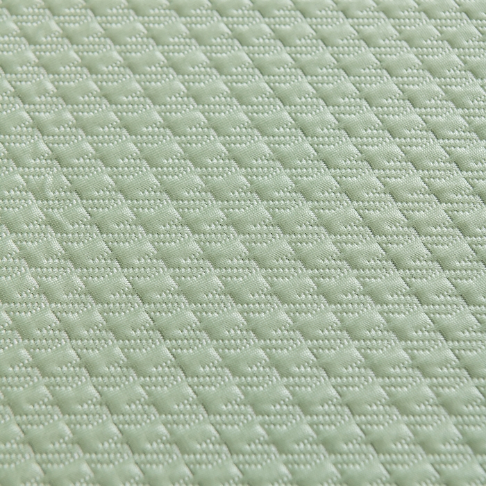 91家纺网 家纺一手货源 找家纺 小牛席业 2025经典款-千鸟格冷感豆豆席系列 床席款 绿色