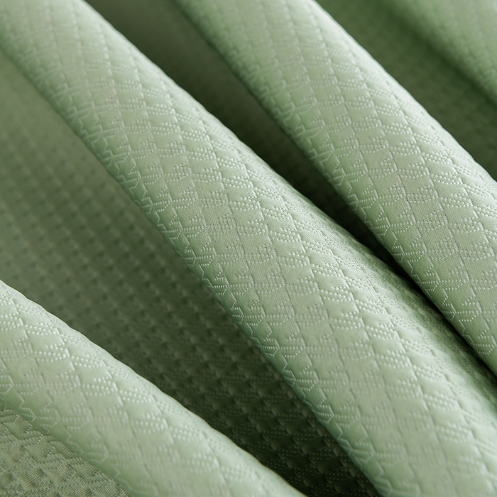 91家纺网 家纺一手货源 找家纺 小牛席业 2025经典款-千鸟格冷感豆豆席系列 床席款 绿色