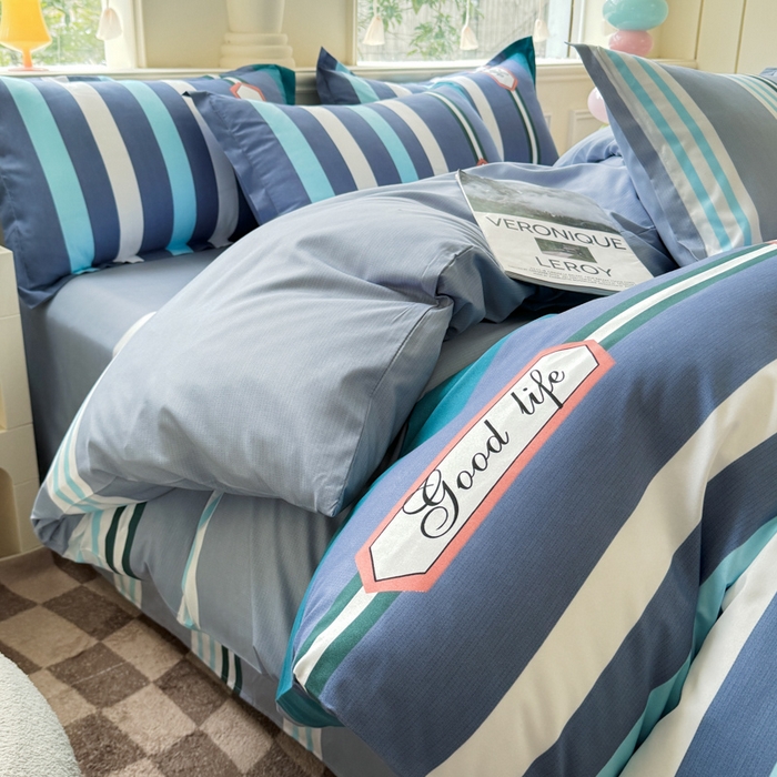 91家纺网 家纺一手货源 找家纺 佑佳家纺 2025新款铂金棉芦荟棉单被套「支持定做各种尺寸」 好生活