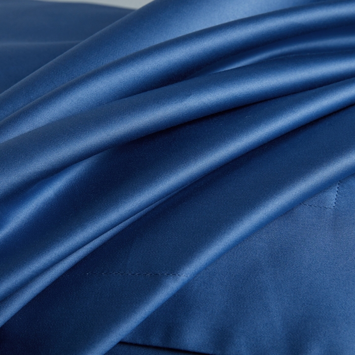 91家纺网 家纺一手货源 找家纺 洽想家 2025新款100支新疆长绒棉纯色双拼四件套 巴黎兰+柏林灰-