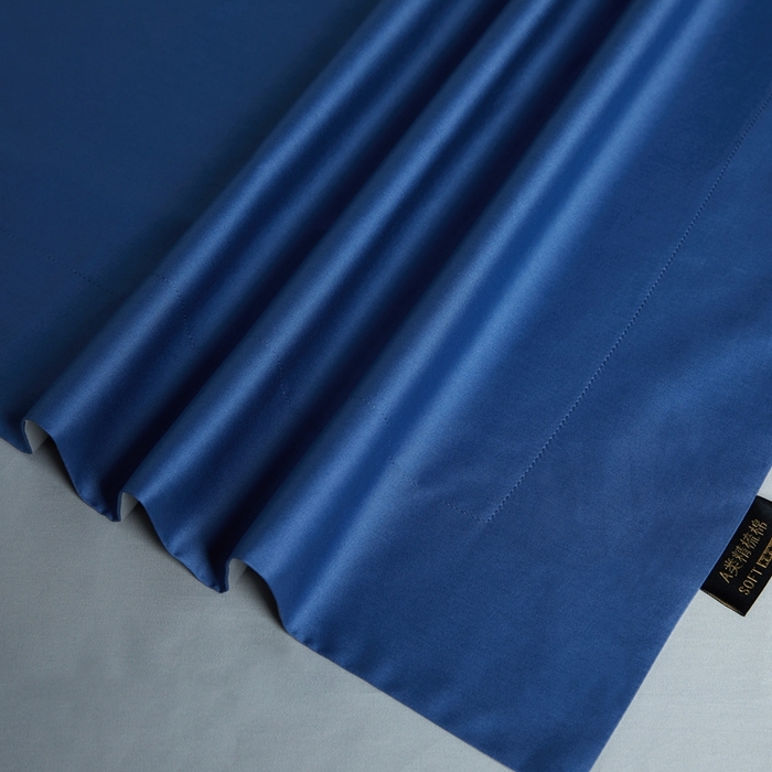 91家纺网 家纺一手货源 找家纺 洽想家 2025新款100支新疆长绒棉纯色双拼四件套 巴黎兰+柏林灰-