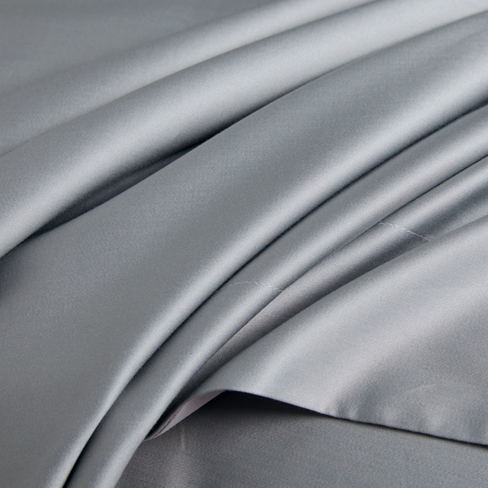 91家纺网 家纺一手货源 找家纺 洽想家 2025新款100支新疆长绒棉纯色双拼四件套 柏林灰+莫奈灰-