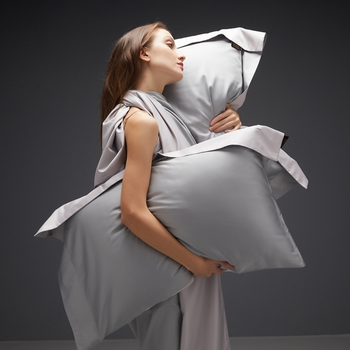 91家纺网 家纺一手货源 找家纺 洽想家 2025新款100支新疆长绒棉纯色双拼四件套 柏林灰+莫奈灰-