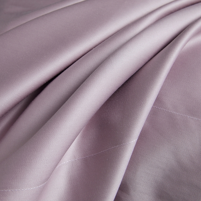 91家纺网 家纺一手货源 找家纺 洽想家 2025新款100支新疆长绒棉纯色双拼四件套 温沙紫+雾紫-