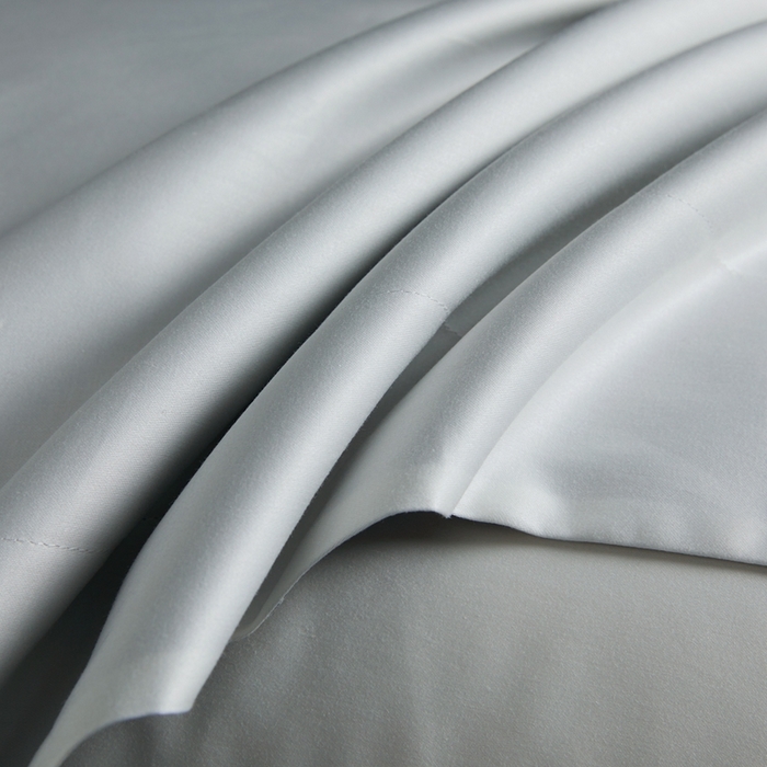 91家纺网 家纺一手货源 找家纺 洽想家 2025新款100支新疆长绒棉纯色双拼四件套 新月白+沙滩灰-